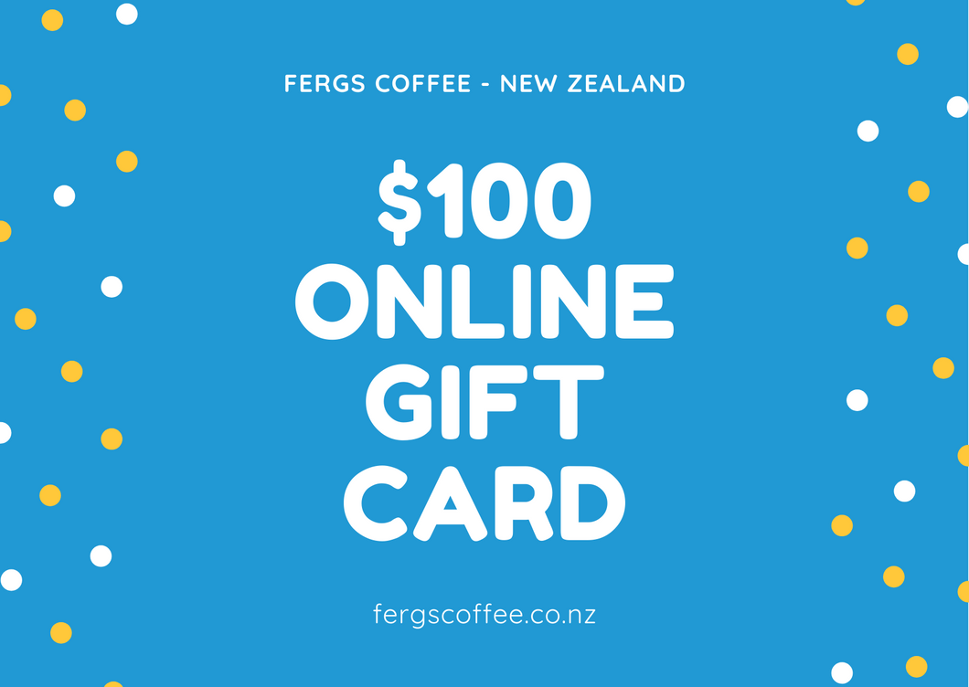 Fergs Coffee | $100 ONLINE GIFT CARD